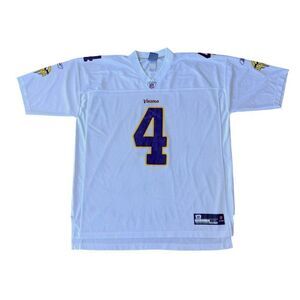 Reebok‎ Minnesota Vikings #4 Brett Favre Vintage Football Jersey Men's 2XL